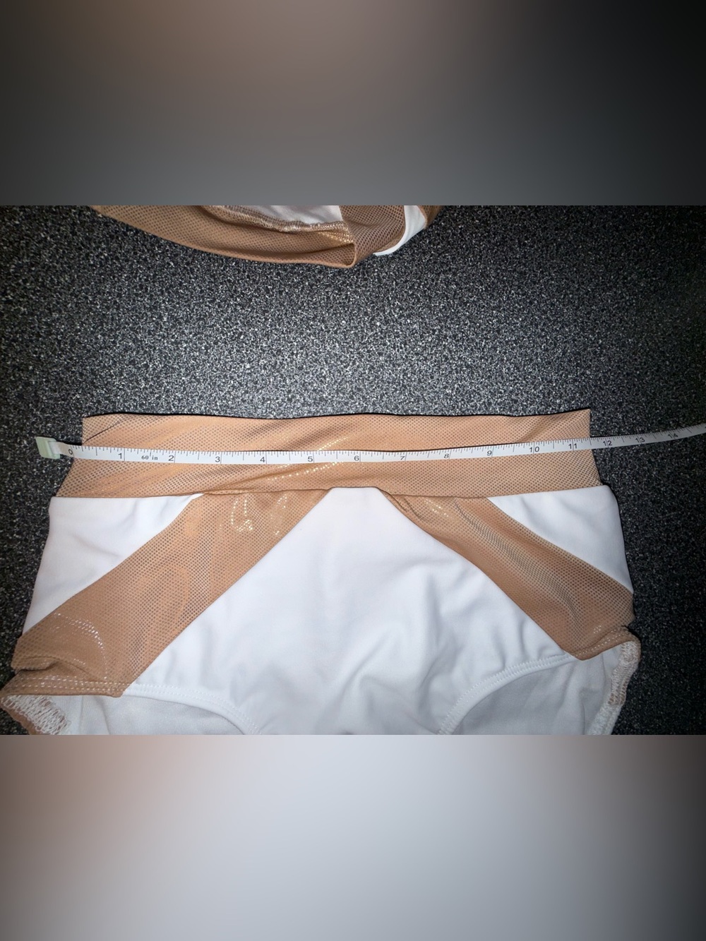 Roxie Dance 2 Piece Set Gold/White Top Size Adult XX-Small & Size Adult X-Small - Picture 8 of 11